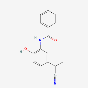 Benzamide, N-[5-(1-cyanoethyl)-2-hydroxyphenyl]-