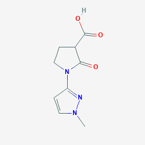 1-(1-methyl-1H-pyrazol-3-yl)-2-oxopyrrolidine-3-carboxylic acid