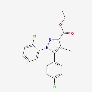 Ethyl 1-(2-chlorophenyl)-5-(4-chlorophenyl)-4-methyl-1h-pyrazole-3-carboxylate