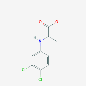 molecular formula C10H11Cl2NO2 B8488553 Methyl 2-(3,4-dichloroanilino)propanoate 