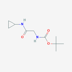 molecular formula C10H18N2O3 B8488573 Tert-butyl 2-(cyclopropylamino)-2-oxoethylcarbamate 