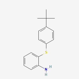 molecular formula C16H19NS B8488583 2-(4-tert-Butylphenylthio)aniline 