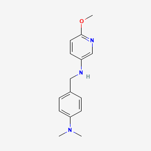 molecular formula C15H19N3O B8488590 [(4-Dimethylaminophenyl)methyl](6-methoxypyridin-3-yl)amine 
