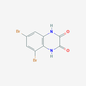 molecular formula C8H4Br2N2O2 B8488594 5,7-Dibromo-1,4-dihydro-2,3-quinoxalinedione 