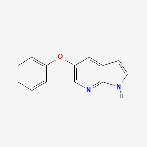 molecular formula C13H10N2O B8488634 5-phenoxy-1H-pyrrolo[2,3-b]pyridine 