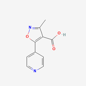 molecular formula C10H8N2O3 B8488646 3-Methyl-5-(pyridin-4-yl)-1,2-oxazole-4-carboxylic acid 
