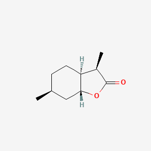 molecular formula C10H16O2 B8488656 (3R,3AS,6S,7AR)-3,6-Dimethylhexahydro-1-benzofuran-2(3H)-one 