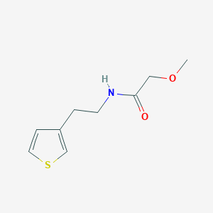 molecular formula C9H13NO2S B8488668 2-methoxy-N-(2-(thiophen-3-yl)ethyl)acetamide 