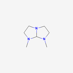 molecular formula C7H15N3 B8488702 1,7-Dimethylhexahydro-1H-imidazo[1,2-a]imidazole CAS No. 67705-43-5