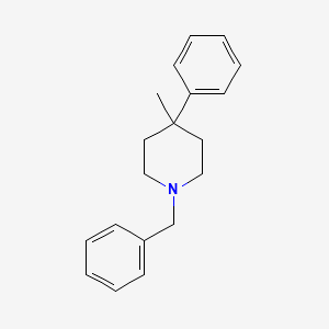 molecular formula C19H23N B8488731 1-Benzyl-4-methyl-4-phenylpiperidine 