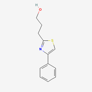 molecular formula C12H13NOS B8488756 3-(4-Phenylthiazol-2-yl)propan-1-ol 