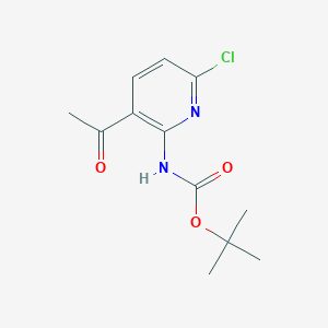 tert-Butyl [6-chloro-3-acetylpyridin-2-yl]carbamate