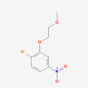 molecular formula C9H10BrNO4 B8488769 1-Bromo-2-(2-methoxyethoxy)-4-nitrobenzene 