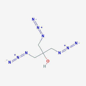 molecular formula C4H7N9O B8488777 2-Azidomethyl-2-hydroxy-1,3-diazidopropane CAS No. 481067-62-3