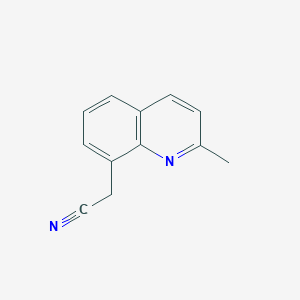 molecular formula C12H10N2 B8488784 2-(2-Methylquinolin-8-yl)acetonitrile 