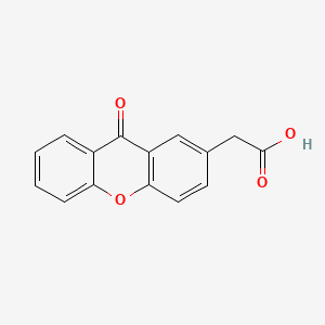 molecular formula C15H10O4 B8488809 Xanthene-2-acetic acid, 9-oxo- CAS No. 30087-31-1