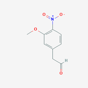 molecular formula C9H9NO4 B8488861 (3-Methoxy-4-nitrophenyl)acetaldehyde 