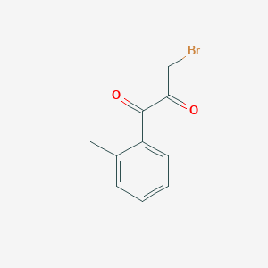 molecular formula C10H9BrO2 B8488872 3-Bromo-1-o-tolyl-propane-1,2-dione 