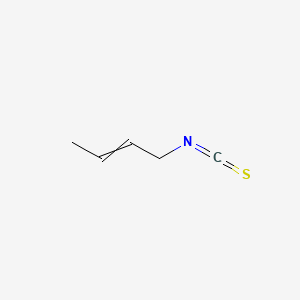 molecular formula C5H7NS B8488905 2-Butene, 1-isothiocyanato- CAS No. 2253-93-2