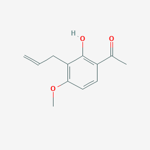 molecular formula C12H14O3 B8488945 3'-Allyl-2'-hydroxy-4'-methoxyacetophenone 