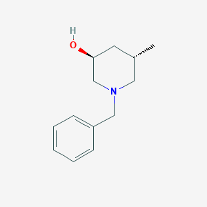 molecular formula C13H19NO B8488958 (3S,5S)-1-Benzyl-5-methyl-piperidin-3-ol 