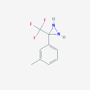 molecular formula C9H9F3N2 B8488962 3-m-Tolyl-3-(trifluoromethyl)diaziridine 
