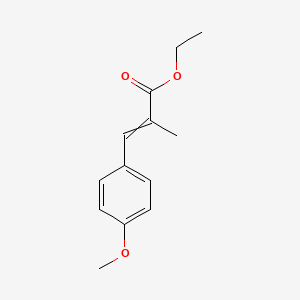 molecular formula C13H16O3 B8488969 Ethyl 3-(4-methoxyphenyl)-2-methylprop-2-enoate CAS No. 52750-05-7