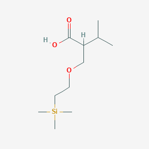 molecular formula C11H24O3Si B8488983 3-Methyl-2-((2-(trimethylsilyl)ethoxy)methyl)butanoic acid CAS No. 920297-21-8