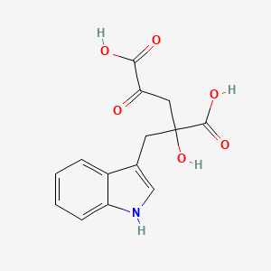 molecular formula C14H13NO6 B8489018 4-Hydroxy-4-(3-indolylmethyl)-2-ketoglutaric acid CAS No. 551958-84-0