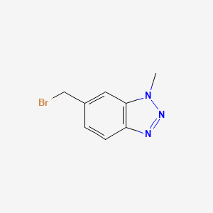 molecular formula C8H8BrN3 B8489037 6-Bromomethyl-1-methyl-1H-benzotriazole 
