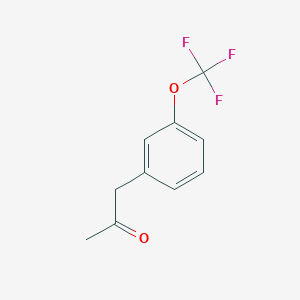 molecular formula C10H9F3O2 B8489040 1-[3-(Trifluoromethoxy)phenyl]propan-2-one 
