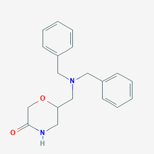 molecular formula C19H22N2O2 B8489042 6-((Dibenzylamino)methyl)morpholin-3-one 