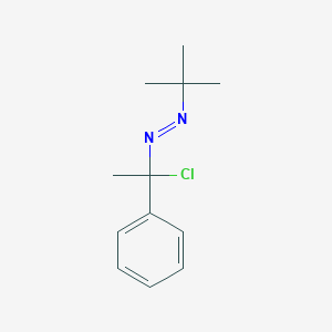 molecular formula C12H17ClN2 B8489107 (E)-1-tert-Butyl-2-(1-chloro-1-phenylethyl)diazene CAS No. 57908-73-3