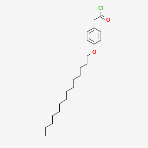 molecular formula C22H35ClO2 B8489126 p-Tetradecyloxyphenylacetylchloride CAS No. 63290-16-4