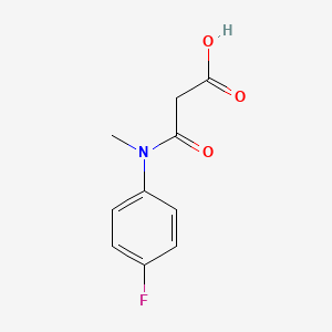 molecular formula C10H10FNO3 B8489202 3-((4-Fluorophenyl)(methyl)amino)-3-oxopropanoic acid 