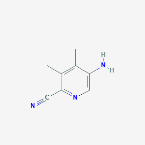 molecular formula C8H9N3 B8489231 5-Amino-2-cyano-3,4-dimethylpyridine 