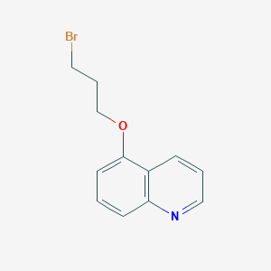 molecular formula C12H12BrNO B8489246 5-(3-Bromopropoxy)quinoline 