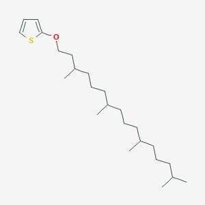 molecular formula C24H44OS B8489295 2-[(3,7,11,15-Tetramethylhexadecyl)oxy]thiophene CAS No. 62071-23-2