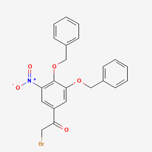 1-[3,4-Bis(benzyloxy)-5-nitrophenyl]-2-bromoethan-1-one