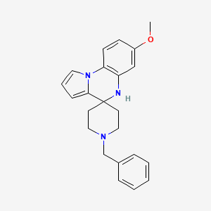 1'-Benzyl-7-methoxy-4,5-dihydrospiro[pyrrolo(1,2-a)quinoxaline-4,4'-piperidine]