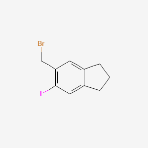 molecular formula C10H10BrI B8489363 5-(Bromomethyl)-6-iodoindane 