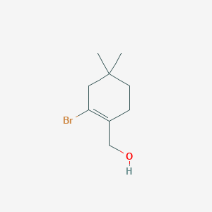 molecular formula C9H15BrO B8489399 (2-Bromo-4,4-dimethylcyclohex-1-enyl)methanol 