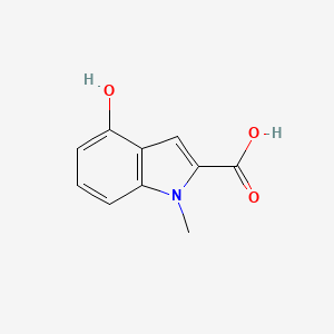 molecular formula C10H9NO3 B8489414 4-Hydroxy-1-methyl-1H-indole-2-carboxylic acid 