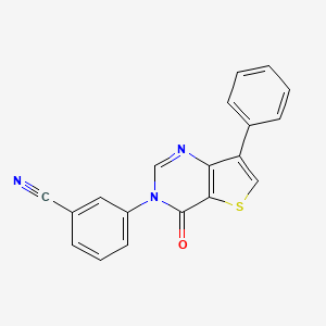 3-(4-Oxo-7-phenylthieno[3,2-d]pyrimidin-3(4H)-yl)benzonitrile