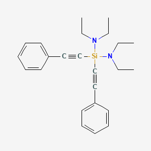 Silanediamine, N,N,N',N'-tetraethyl-1,1-bis(phenylethynyl)-