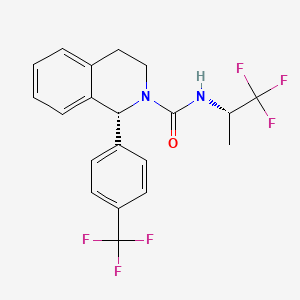 (R)-1-(4-(trifluoromethyl)phenyl)-N-((S)-1,1,1-trifluoropropan-2-yl)-3,4-dihydroisoquinoline-2(1H)-carboxamide