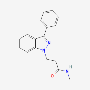N-Methyl-3-(3-phenyl-1H-indazol-1-yl)propanamide