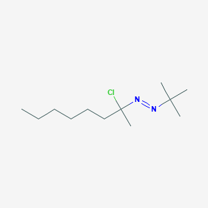 B8489527 (E)-1-tert-Butyl-2-(2-chlorooctan-2-yl)diazene CAS No. 62204-20-0