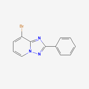 molecular formula C12H8BrN3 B8489555 8-Bromo-2-phenyl-[1,2,4]triazolo[1,5-a]pyridine 