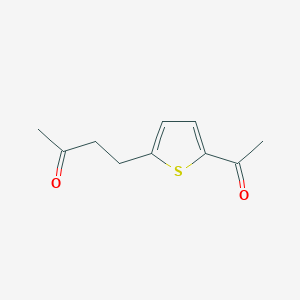 molecular formula C10H12O2S B8489556 4-(5-Acetylthiophen-2-yl)butan-2-one CAS No. 67137-58-0